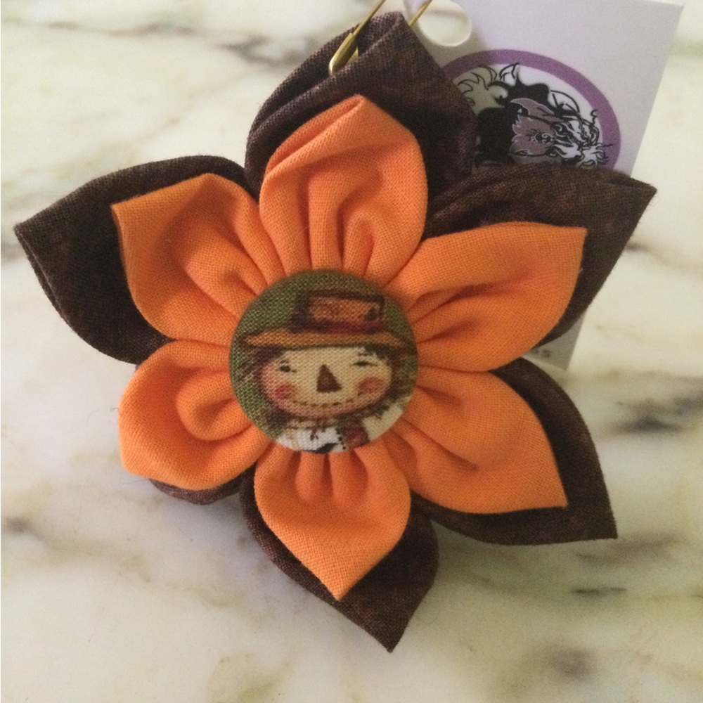 Halloween Dog Bow for dog collar